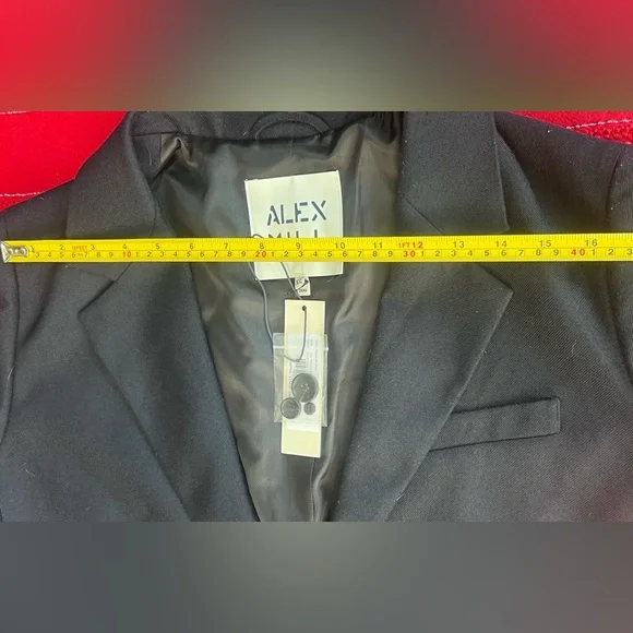 Alex Mill SoHo Blazer Men Sz XL Navy Blue One Button Pocket Wool Blend Lined NWT